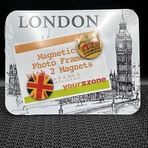 Your Zone London Magnetic Photo Frame w/ 2 Magnets Big Ben New Sealed